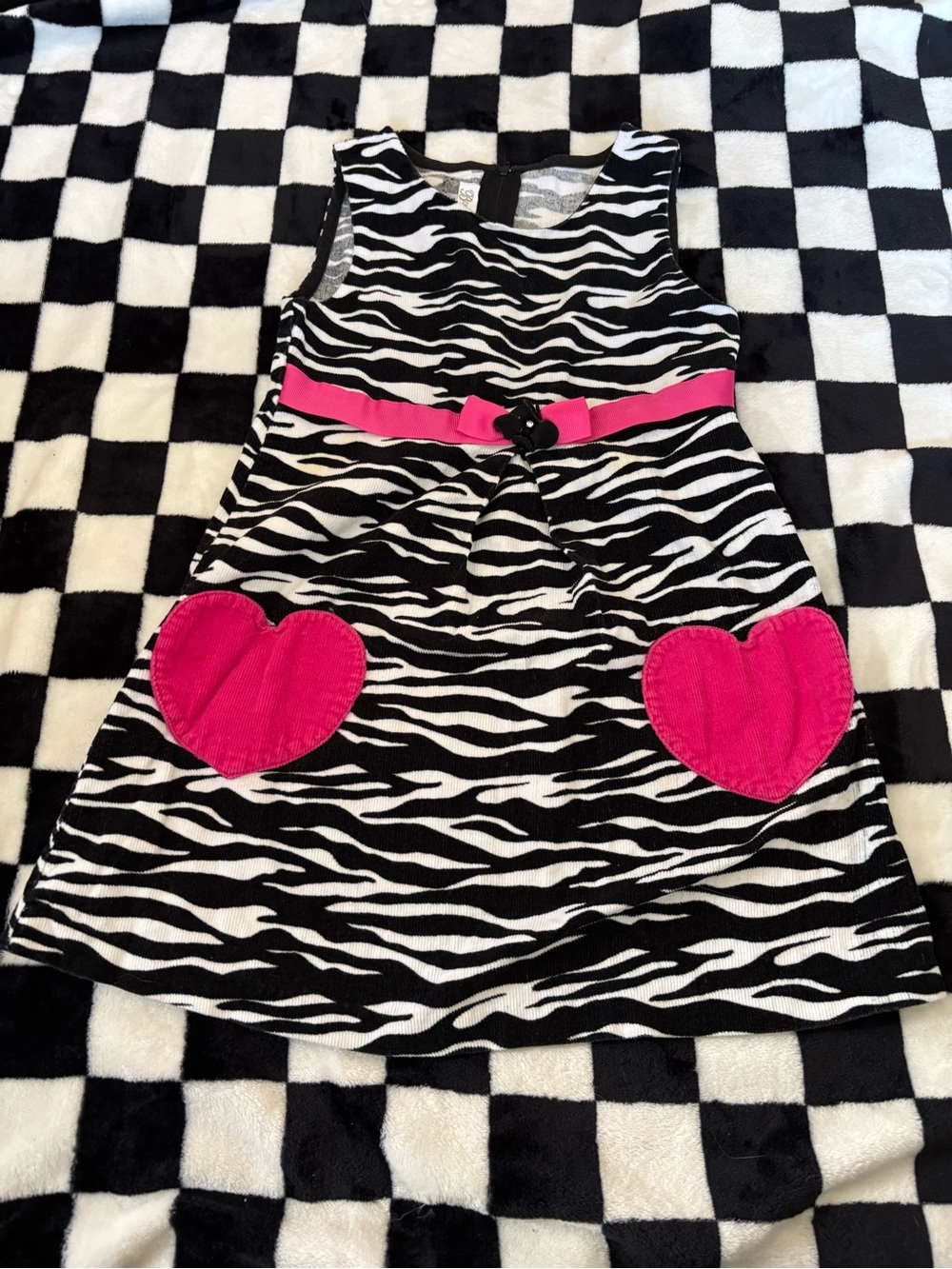 Girls size 5 Bonnie Jean zebra print dress